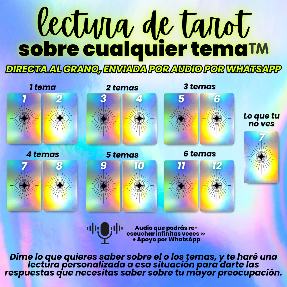 Lectura De Tarot Sobre Cualquier Tema™️ 💡