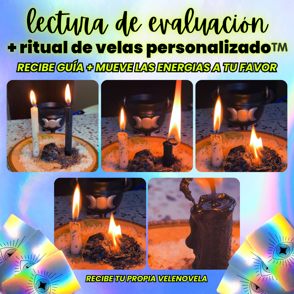 Lectura de Evaluación + Ritual de Velas Personalizado™️ 🕯️