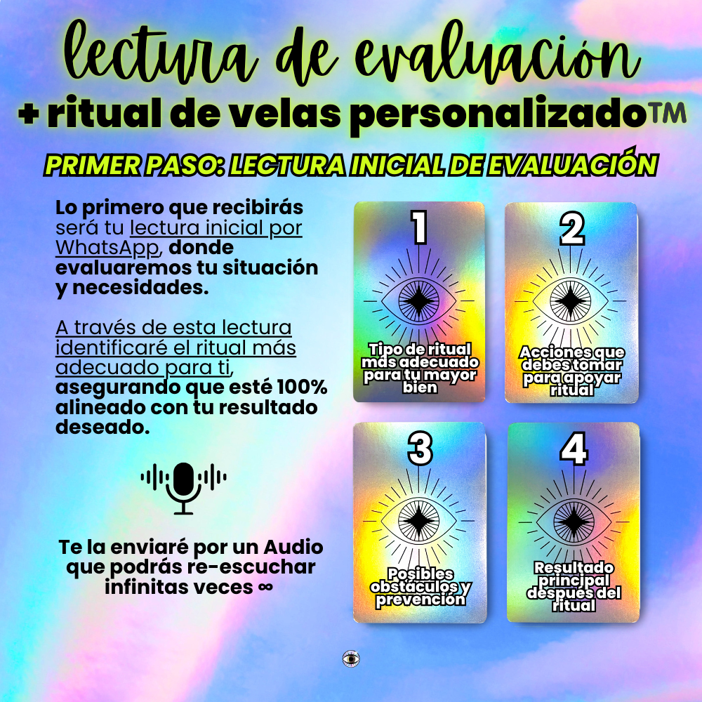 Lectura de Evaluación + Ritual de Velas Personalizado™️ 🕯️