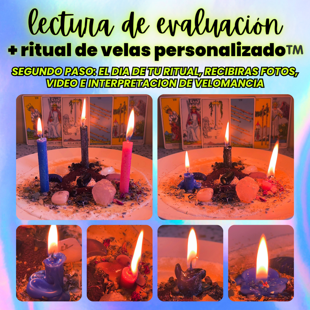Lectura de Evaluación + Ritual de Velas Personalizado™️ 🕯️
