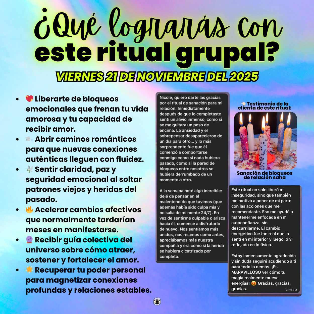 Ritual Grupal Para Atraer Nueva Conexión Emocional O Fortalecer Relaciones Amorosas™️ 💖 NOV 21