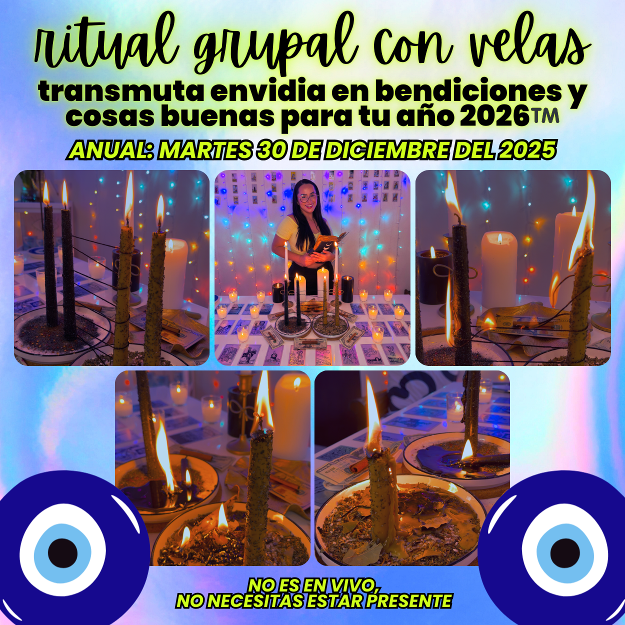 NUEVO: Ritual Grupal Para Transmutar Envidia En Bendiciones Para El Año 2026™️ 🧿 DIC 30
