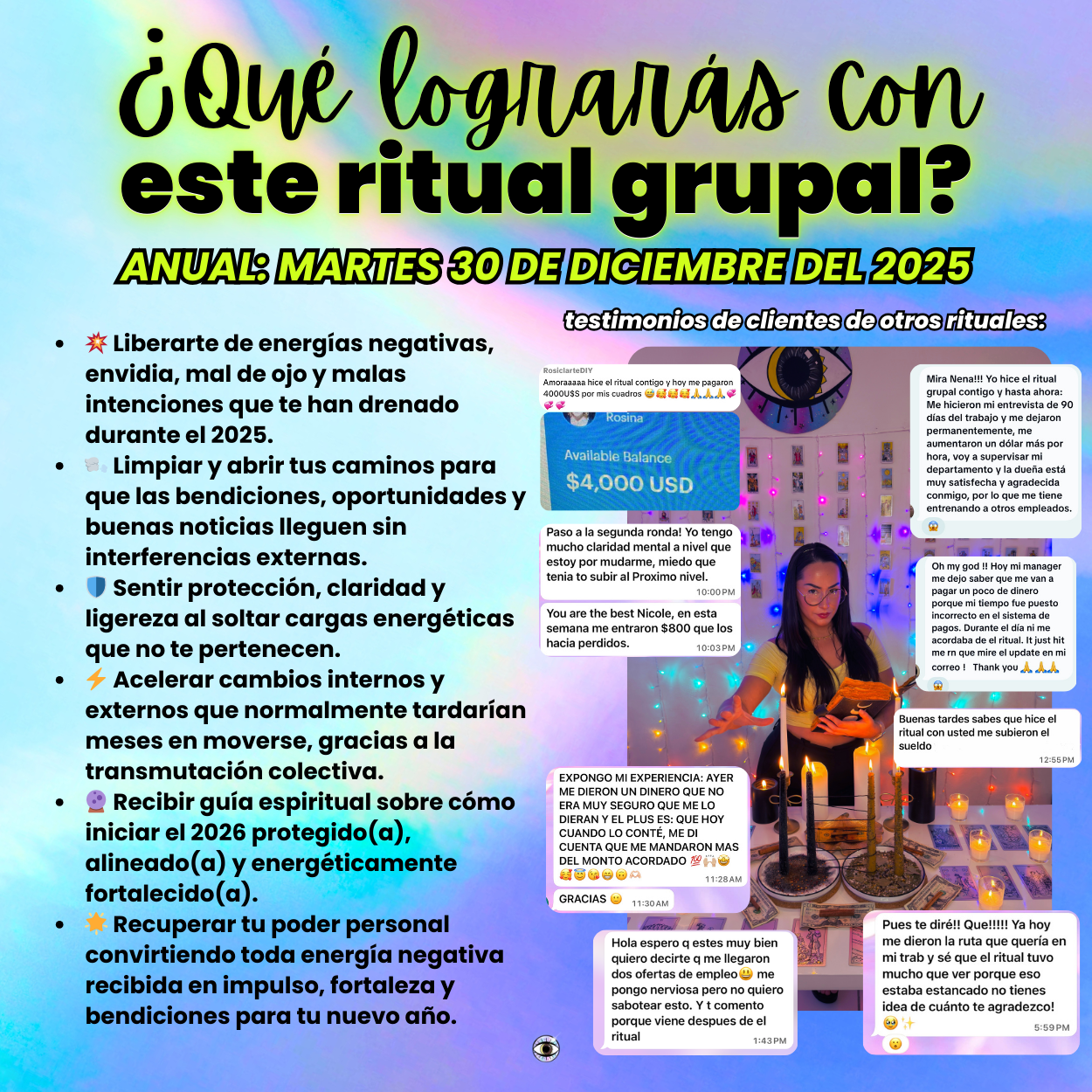 NUEVO: Ritual Grupal Para Transmutar Envidia En Bendiciones Para El Año 2026™️ 🧿 DIC 30