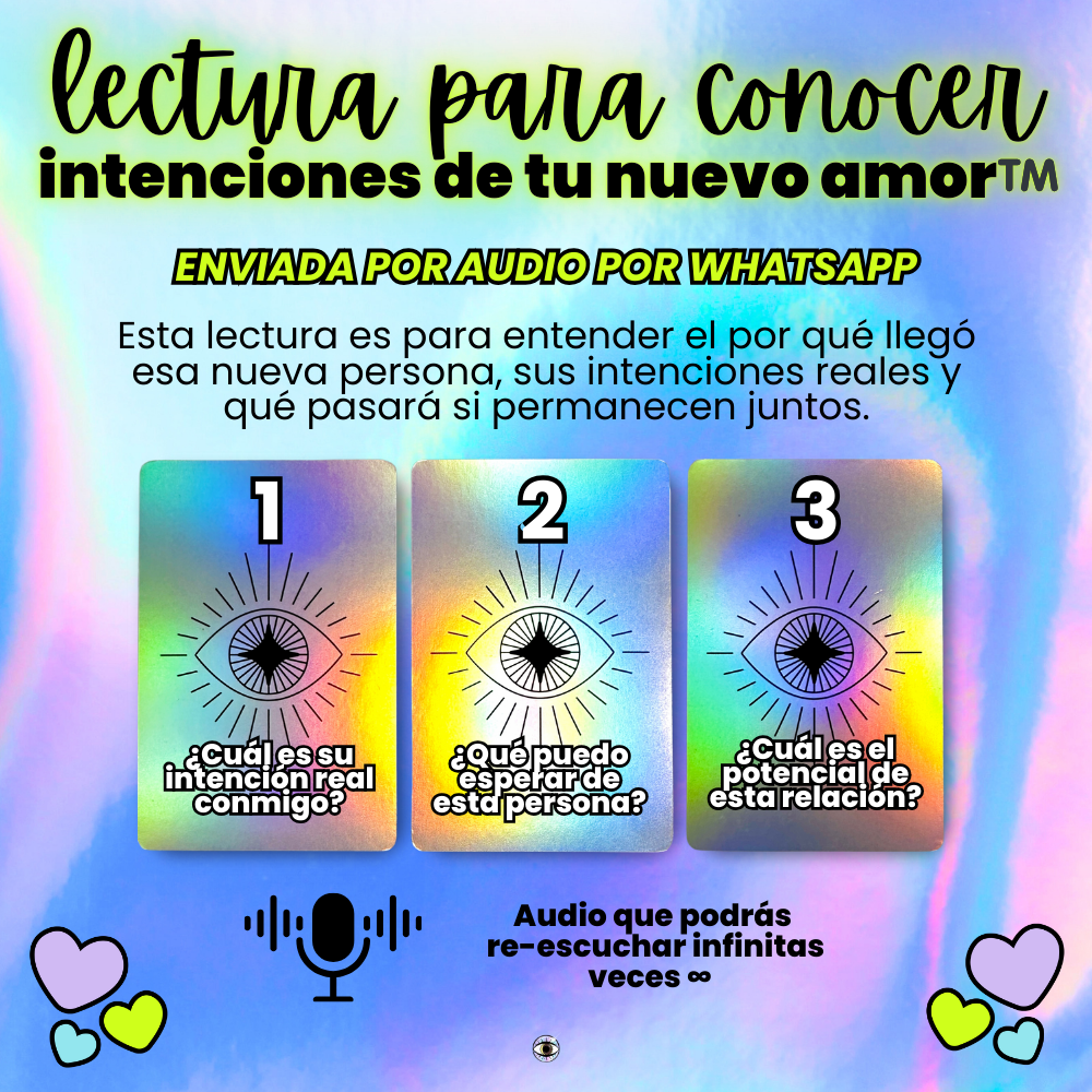 Lectura Para Conocer Intenciones De Tu Nuevo Amor™️