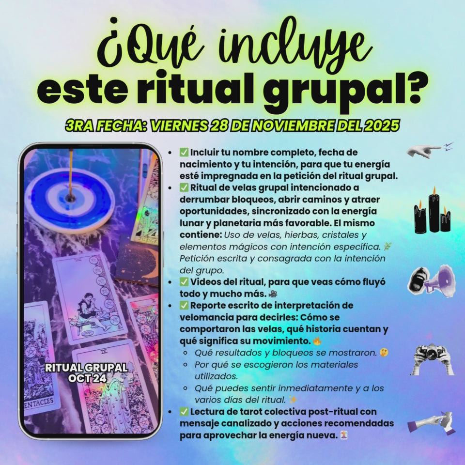 Ritual Grupal Para Eliminar Bloqueos y Atraer Prosperidad™️ 💸 NOV 28